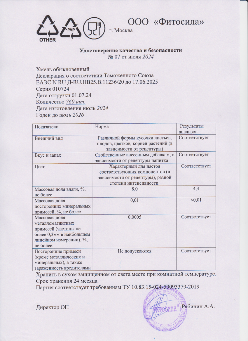 Паспорт №010724